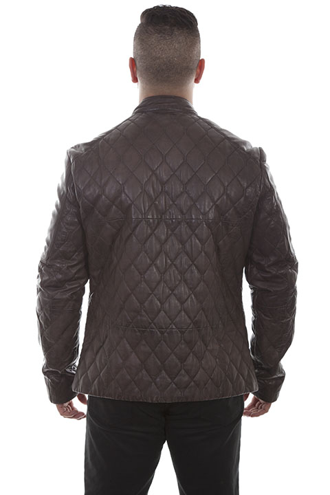 (image for) Quilted leather jacket