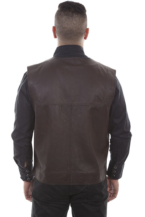 (image for) Rugged Lambskin button front vest