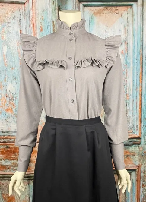 (image for) Emma Western Ladies Western Cotton Ruffled Blouse