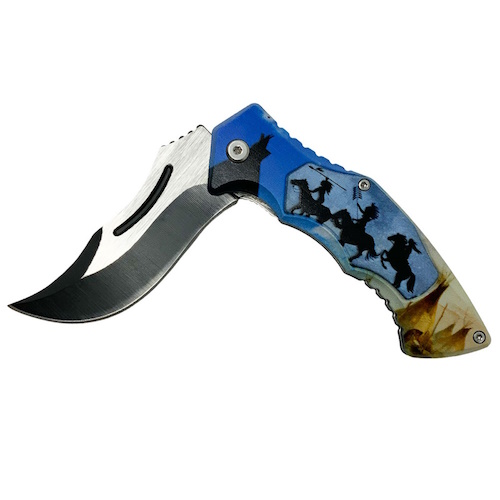 Dusk Riders Stainless Steel Folding Knife [KN-2016A] : Old Trading Post ...