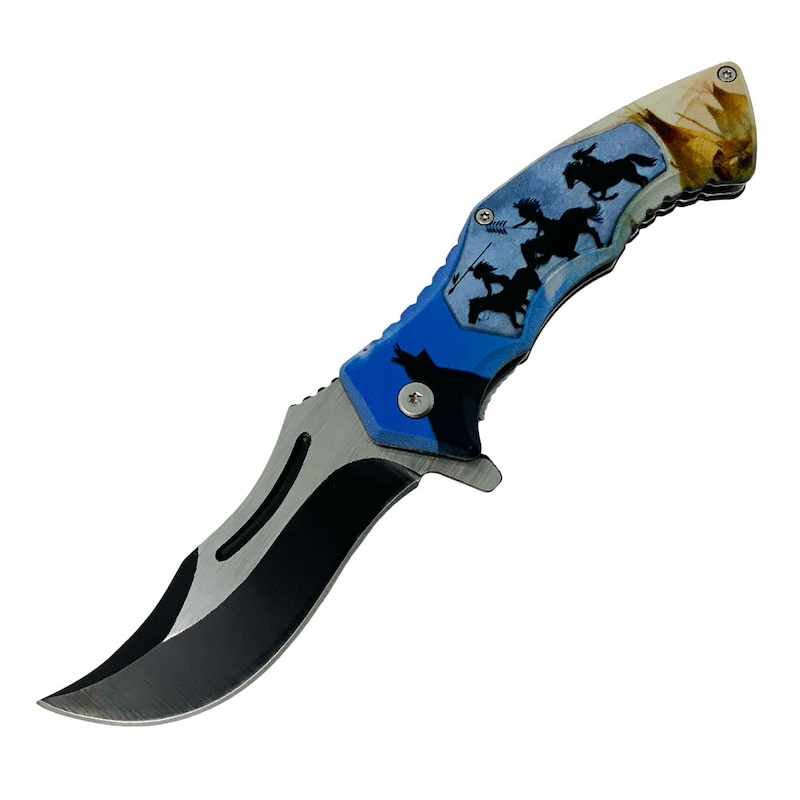 Dusk Riders Stainless Steel Folding Knife [KN-2016A] : Old Trading Post ...