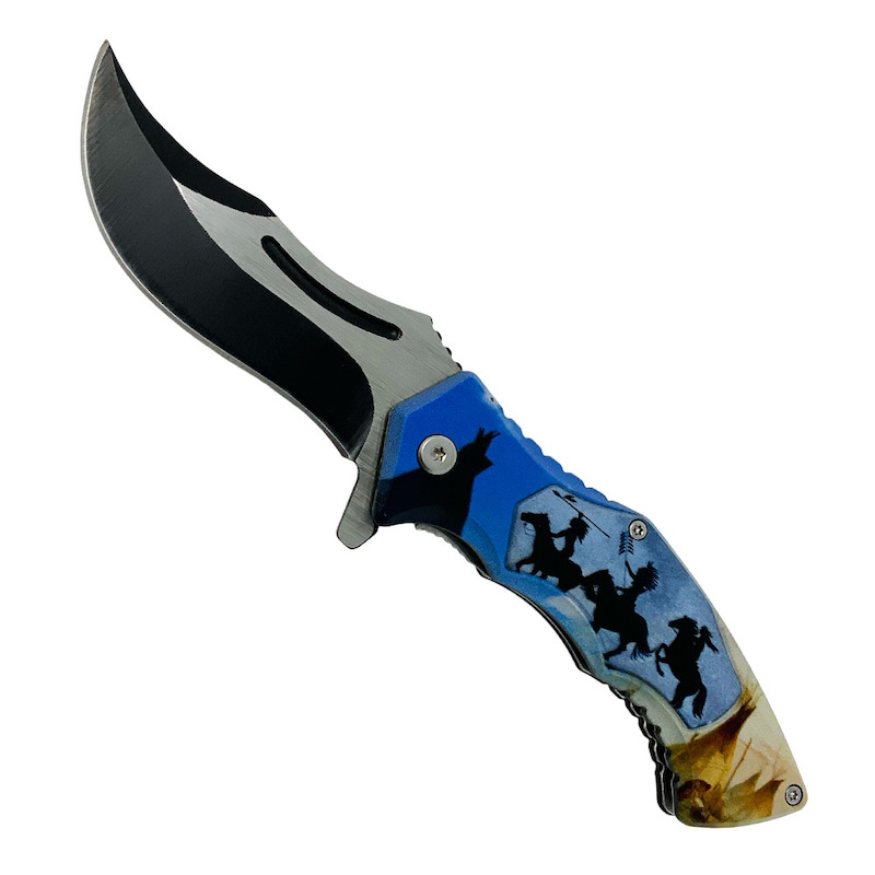 Dusk Riders Stainless Steel Folding Knife [KN-2016A] : Old Trading Post ...