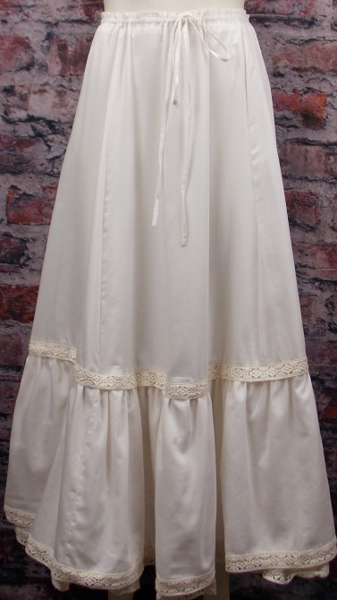 (image for) Ladies Old West Cotton Crocheted Lace Petticoats