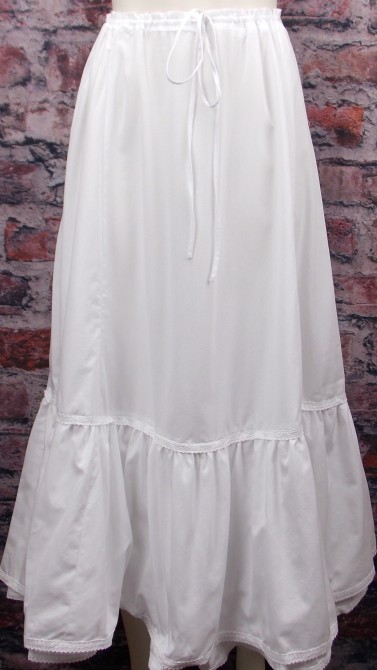 (image for) Ladies Old West Cotton Crocheted Lace Petticoats