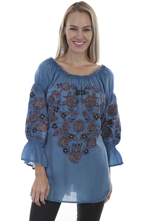 (image for) Embroidered peasant blouse