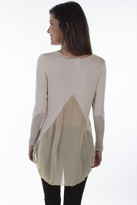 (image for) Hi / lo knit top