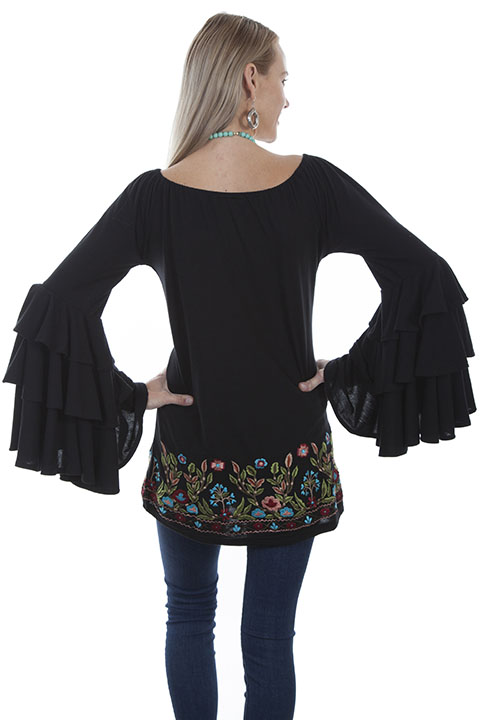 Ruffled sleeve tunic [HC462] : Old Trading Post - Oldtradingpost.com ...