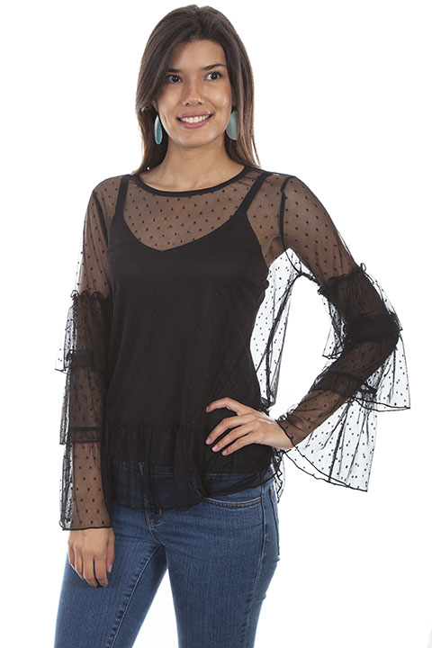 (image for) Two piece swiss dot top