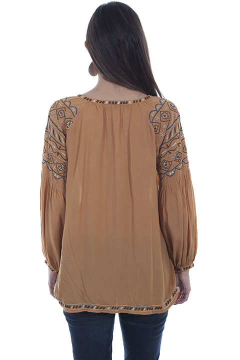 (image for) Blouse with poet sleeves