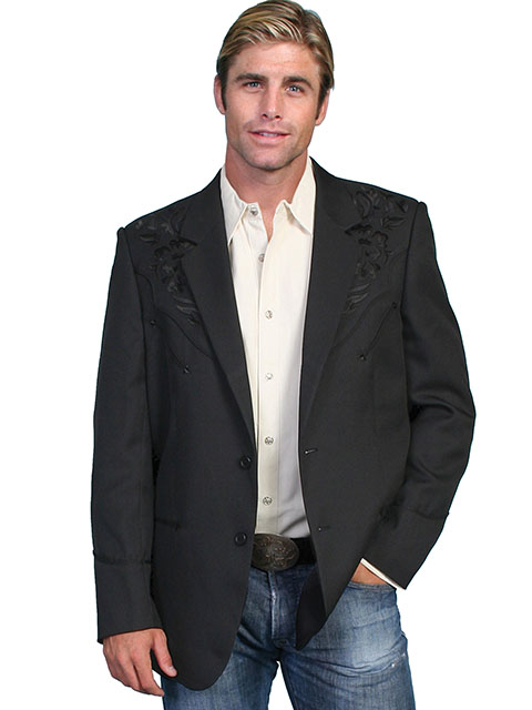 (image for) 100% polyester button front blazer
