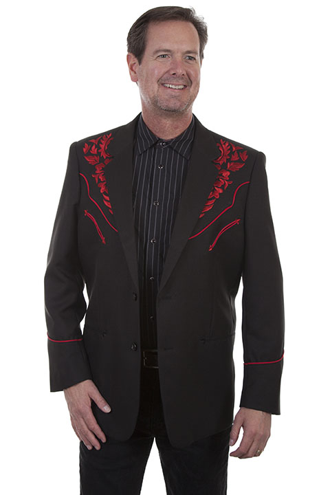 (image for) 100% polyester button front blazer