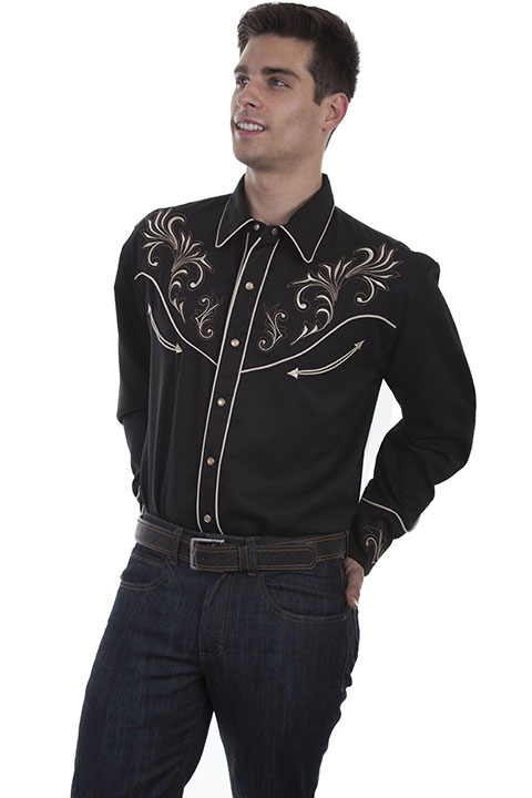 Embroidered western shirt [P-870] : Old Trading Post - Oldtradingpost ...