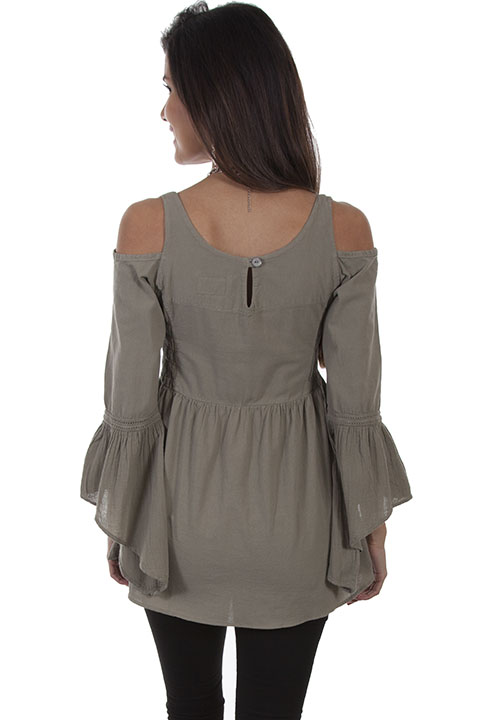 (image for) Empire style cold shoulder tunic