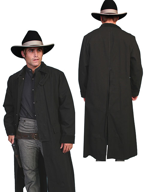 Classic canvas duster (X-Large / Black)