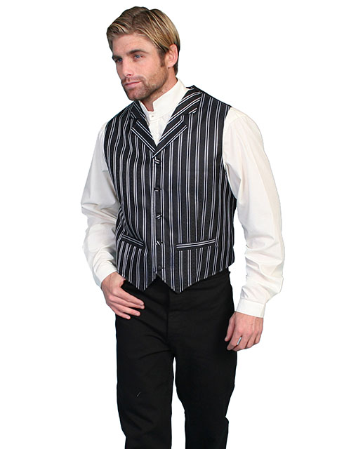 double pinstripe vest