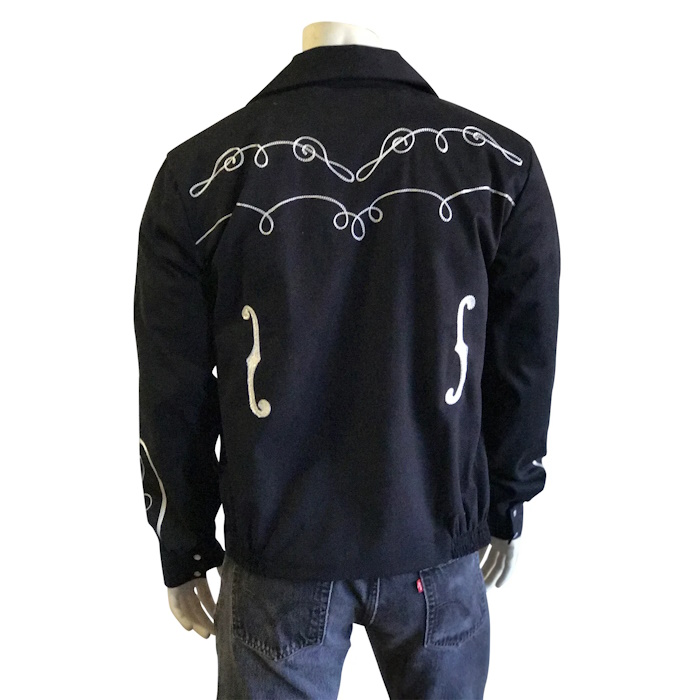 (image for) Western Vintage Bolero Jacket with Musical Notes Embroidery