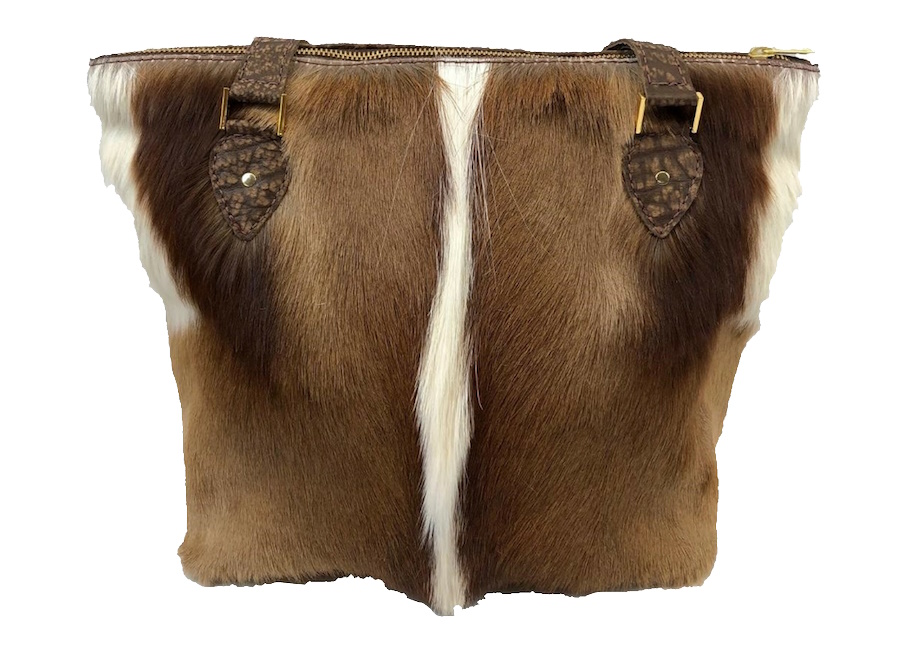 (image for) Springbok & Cape Buffalo Hide Leather Carry All Purse