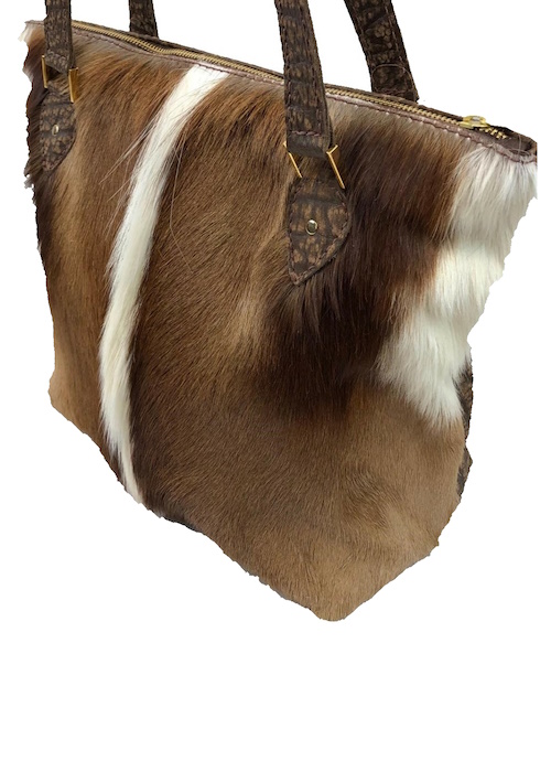 (image for) Springbok & Cape Buffalo Hide Leather Carry All Purse