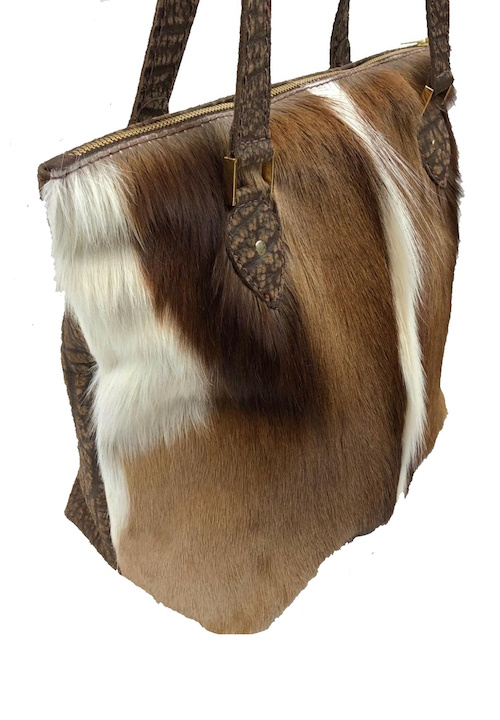 (image for) Springbok & Cape Buffalo Hide Leather Carry All Purse