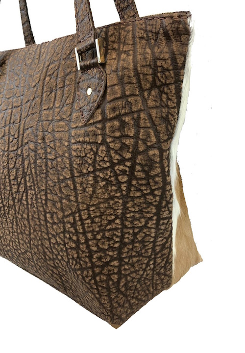 (image for) Springbok & Cape Buffalo Hide Leather Carry All Purse