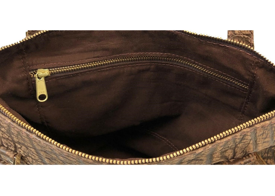 (image for) Springbok & Cape Buffalo Hide Leather Carry All Purse
