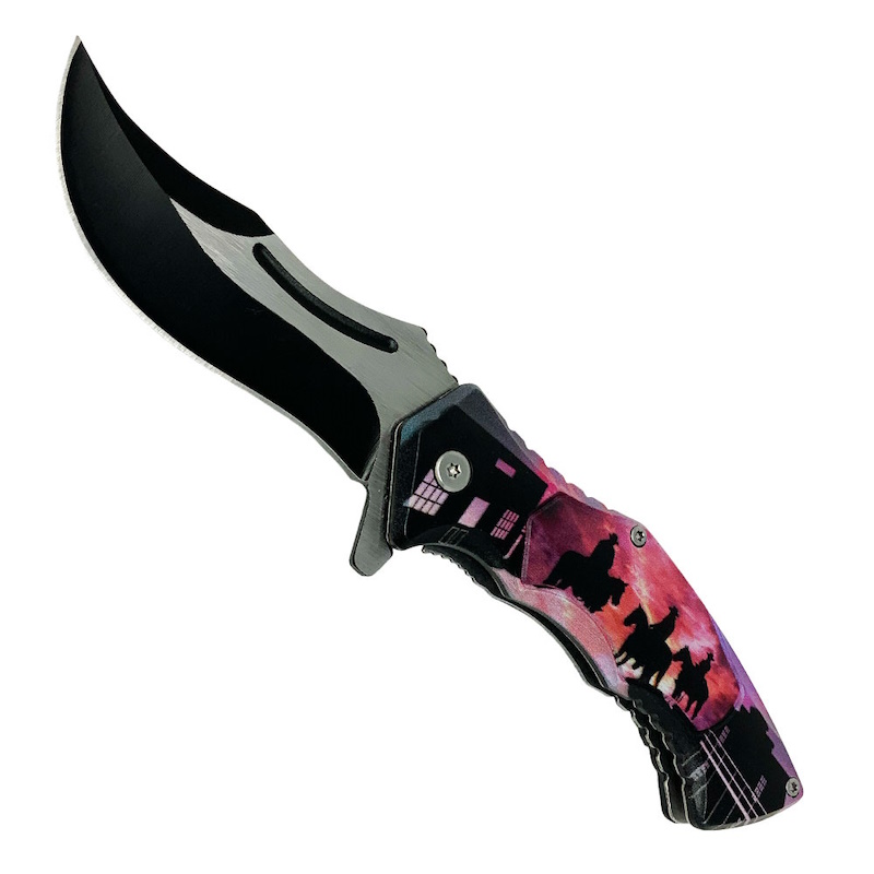 (image for) Sunrise Cowboys Stainless Steel Folding Knife