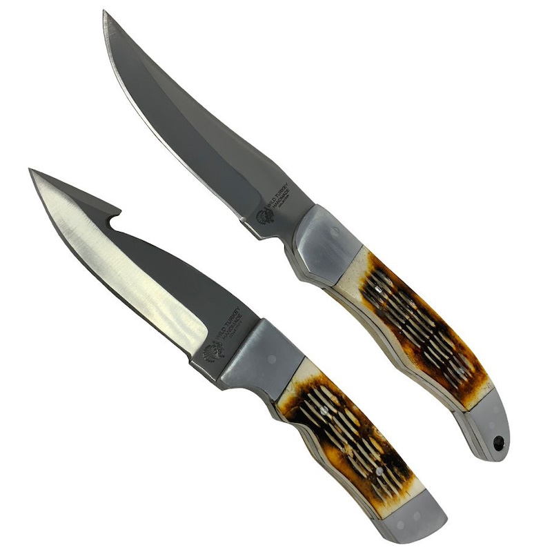 (image for) Wild Turkey Handmade Hunting Knife Set with Bone Handles