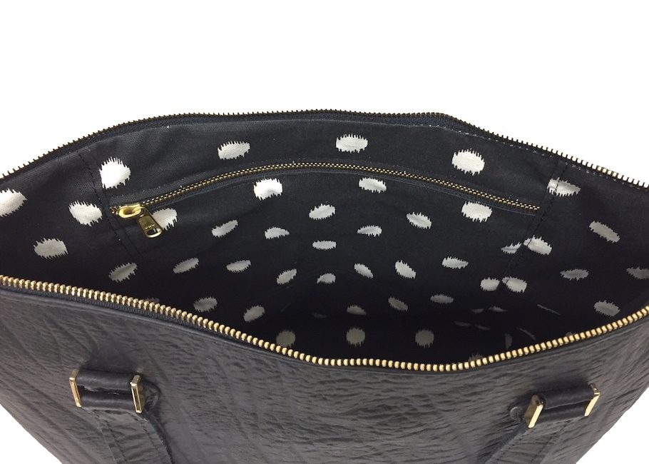 (image for) Burchell's Zebra & Cape Buffalo Hide Leather Carry All Tote