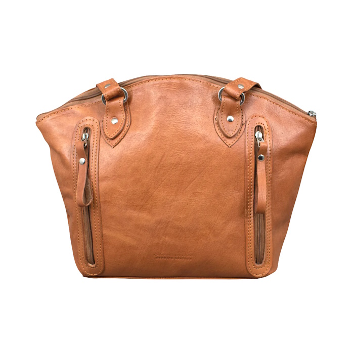 (image for) Harvest Moon Zip-Top Bucket Tote w/ Conceal Carry Pocket