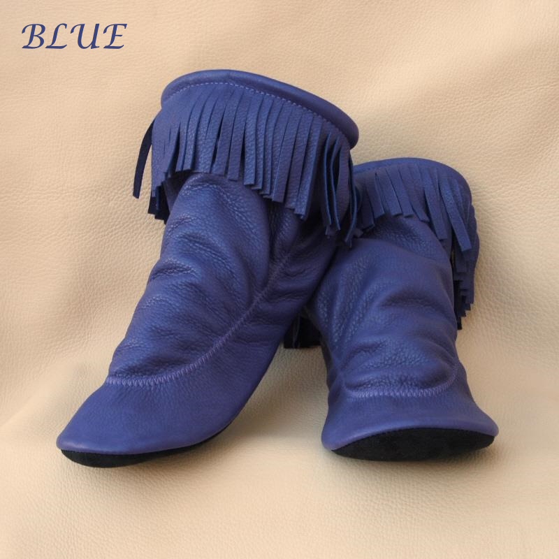 (image for) Children's Teepee Boots Deerskin with Fringe