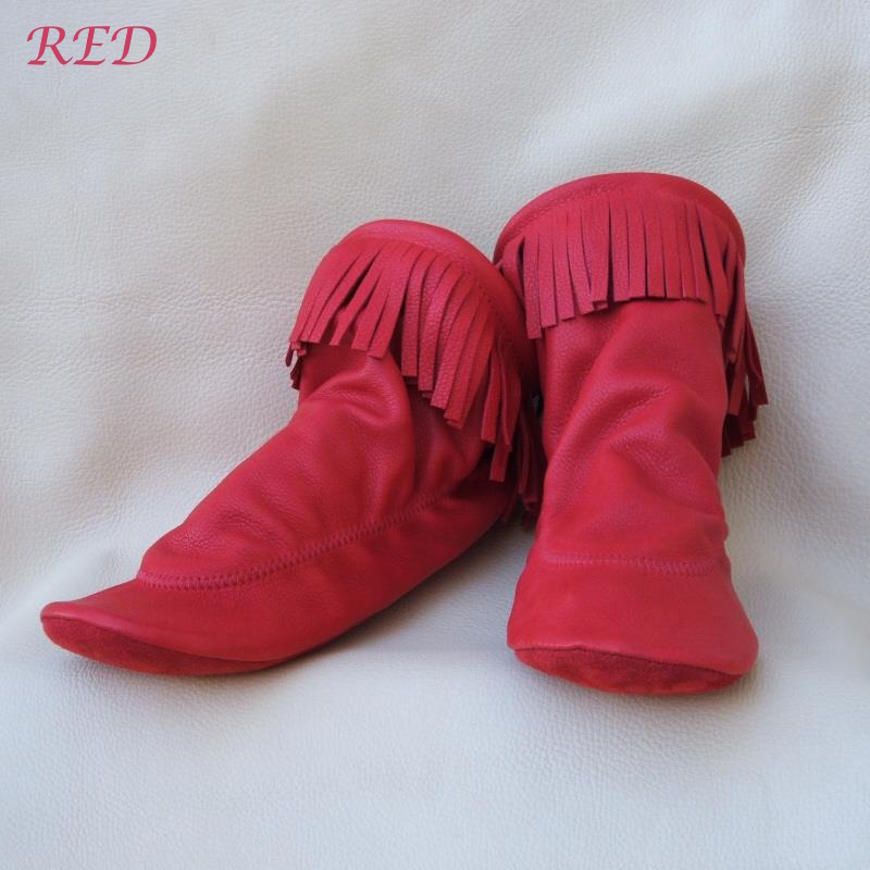 (image for) Children's Teepee Boots Deerskin with Fringe
