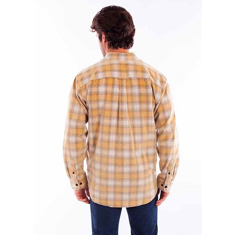 (image for) Plaid Western Shirt Button Front Cotton Corduroy