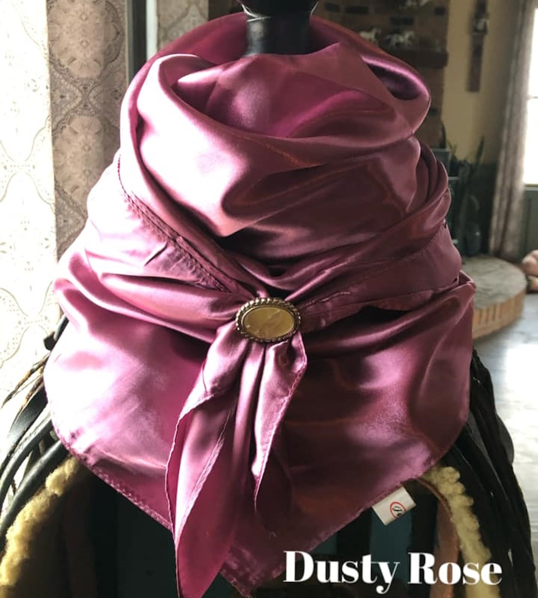 (image for) Dusty Rose Wild Rag Scarf