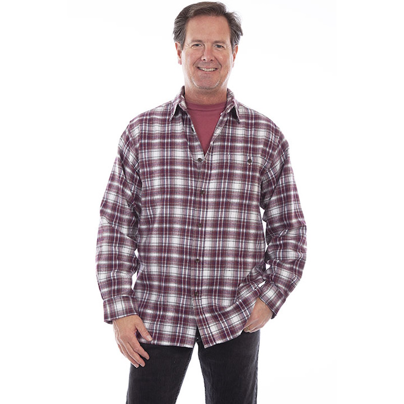 (image for) Cotton Flannel Long Sleeve Shirt