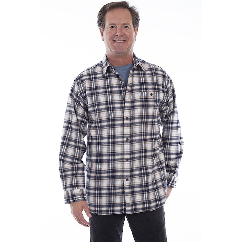 (image for) Cotton Flannel Long Sleeve Shirt