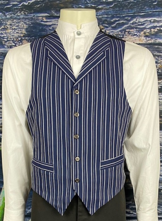 (image for) Dodge City Dandy Bartender Striped Vest Point Bottom