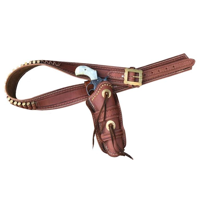 (image for) 1878 J S Collins Design Ranger Gun Belt with Double Loop Holster