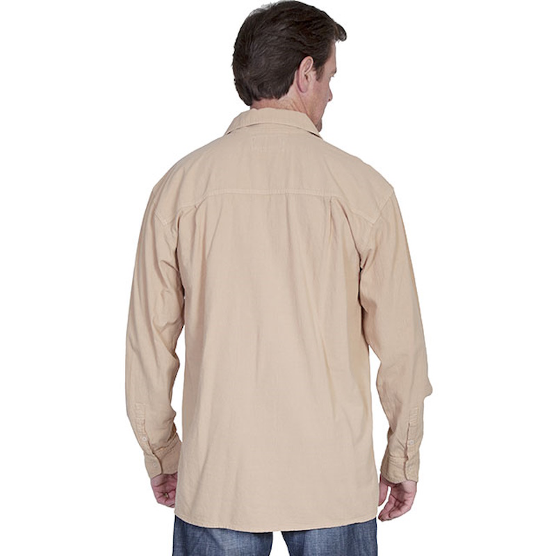 (image for) Pullover Shirt Casual Laceup Soft Cotton Gauze