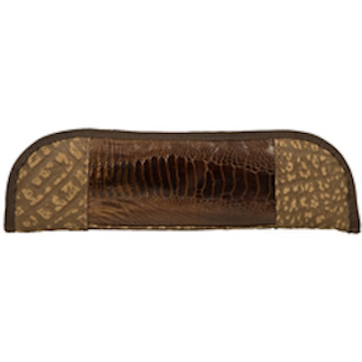 (image for) Ostrich & Cape Buffalo Hide Padded Knife Storage Case