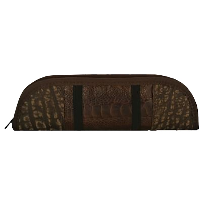 (image for) Ostrich & Cape Buffalo Hide Padded Knife Storage Case