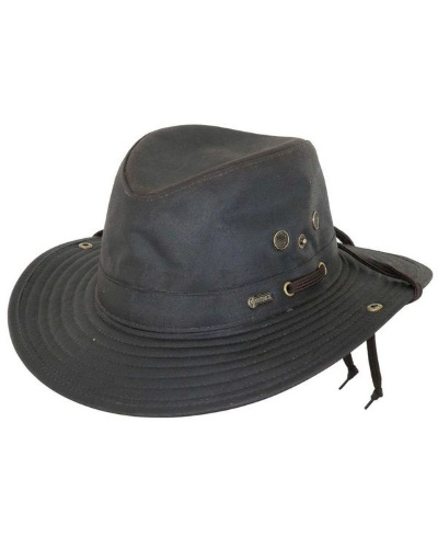 Outback Trading Company Men's 1484 Bootlegger UPF 50 Waterproof Breathable Western Cotton Oilskin Hat 