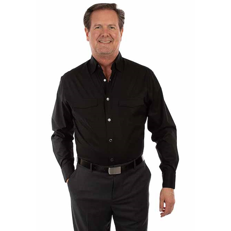 (image for) Premium Poplin Wesetrn Dress Shirt Snap Front