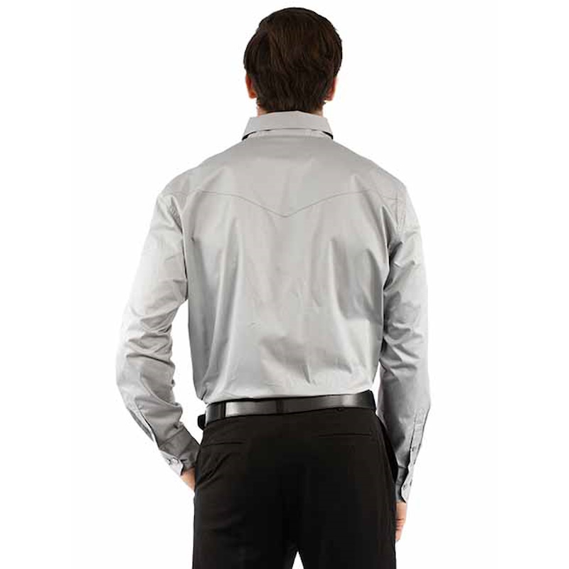 (image for) Premium Poplin Wesetrn Dress Shirt Snap Front