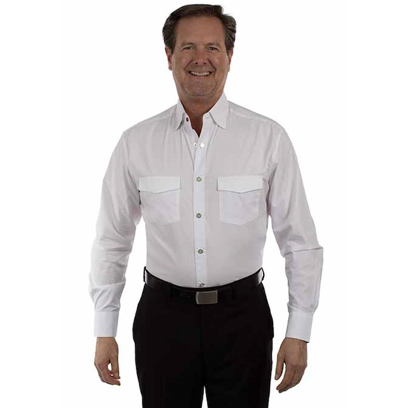 (image for) Premium Poplin Wesetrn Dress Shirt Snap Front