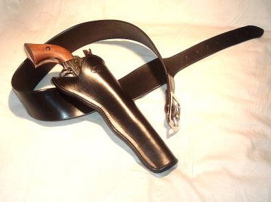 (image for) 1861 Sherman Loomis Design Tapered Prairie Gun Belt and Slim Jim Holster