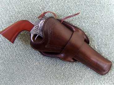 (image for) 1873 Tom Padgitt Design Rio Grande Tapered Prairie Gun Belt and Full Skirt Holster