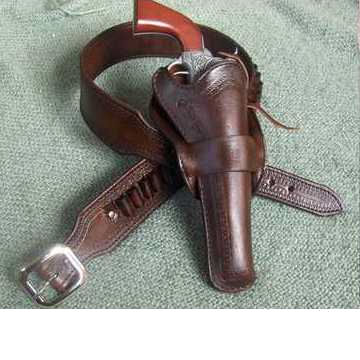 (image for) 1873 Tom Padgitt Design Rio Grande Tapered Prairie Gun Belt and Full Skirt Holster