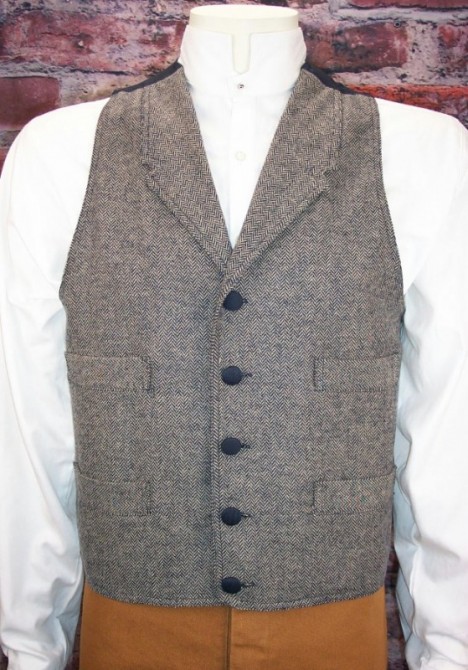 Men's Comstock Wool Old West Frontier Vest