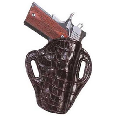 Crocodile Crosshair Gun / Pistol Holster Chocolate Brown