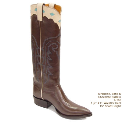 (image for) Estacado Smooth Leather Handmade Cowboy Boots